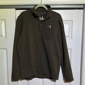 Under Armour Dark Brown Quarter-Zip Pullover